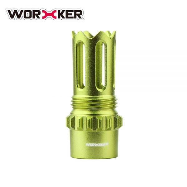 Worker Ghost Flash Hider Muzzle (with screw thread) - Apple Green