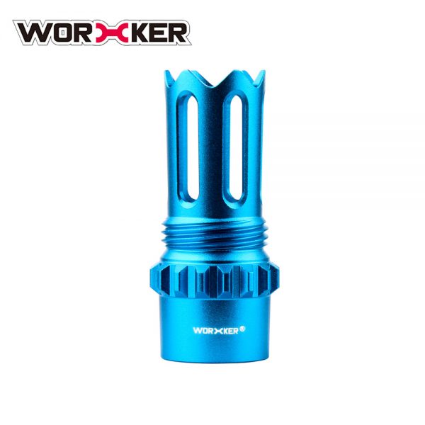 Worker Ghost Flash Hider Muzzle (with screw thread) - Blue