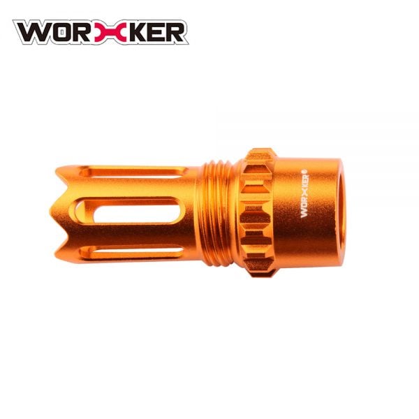 Worker Ghost Flash Hider Muzzle (with screw thread) - Orange