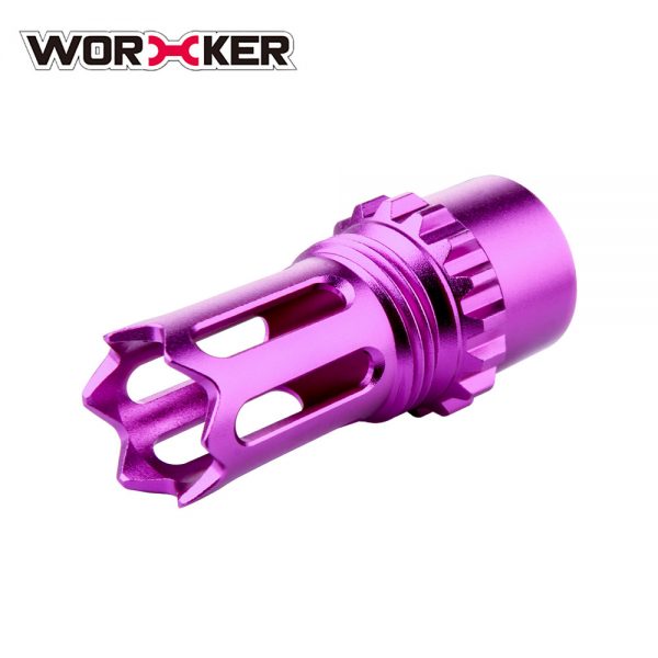 Worker Ghost Flash Hider Muzzle (with screw thread) - Purple