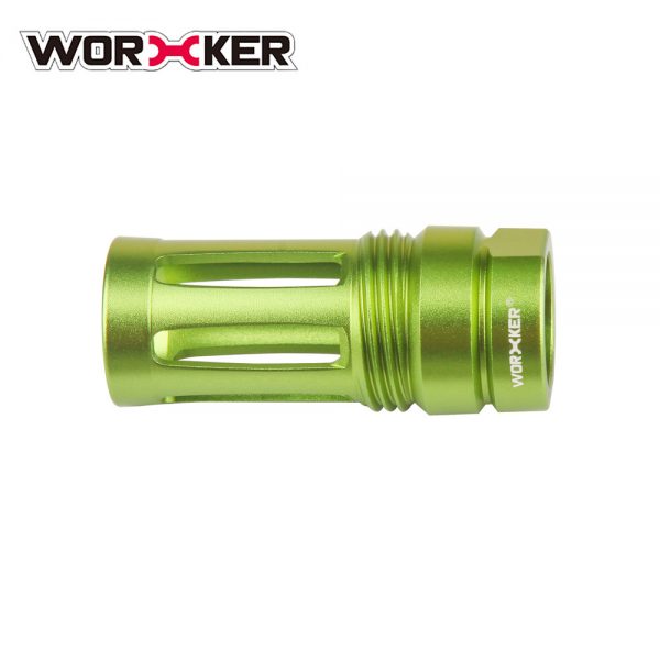 Worker Knight Flash Hider Muzzle (with screw thread) - Apple Green