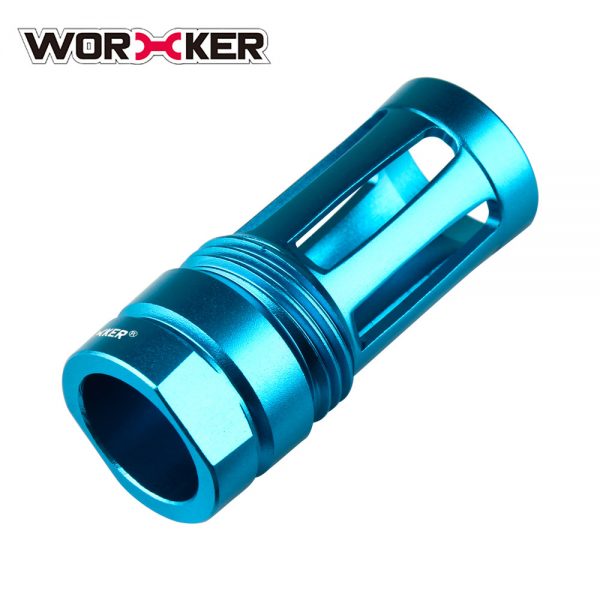 Worker Knight Flash Hider Muzzle (with screw thread) - Blue