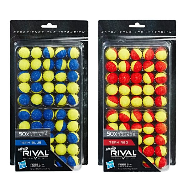 NERF Rival Refill - 50 Rounds Red-Blue-Yellow