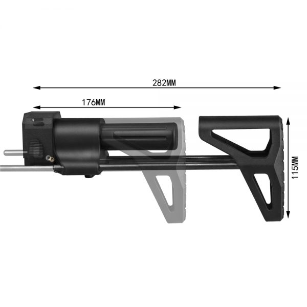 Worker PDW Retractable Stock - Black