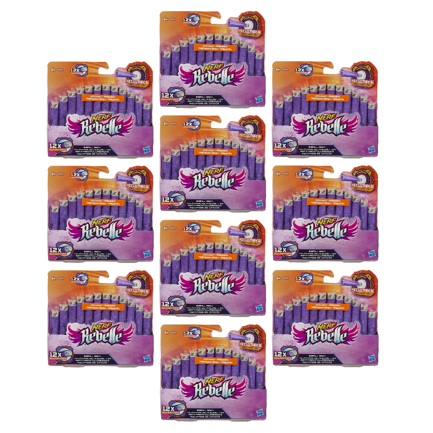 64 Darts Total NEW Nerf Rebelle Message Darts 8 Count Pack Case of 8 Packages