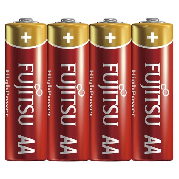 Fujitsu High Power Alkaline AA Battery - 4 pcs