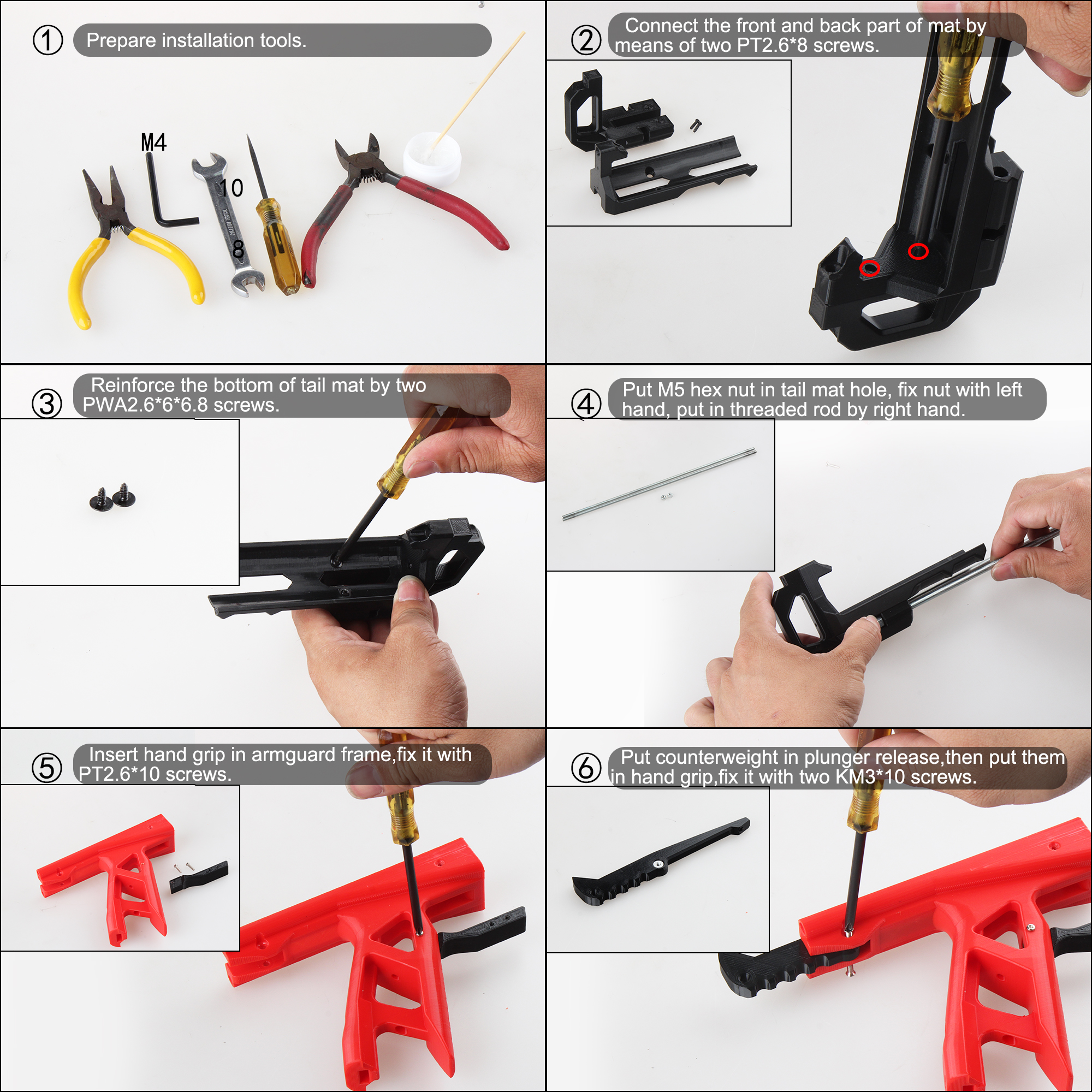 Worker F10555 Esper 3D printed Blaster Model A Assembly Instructions