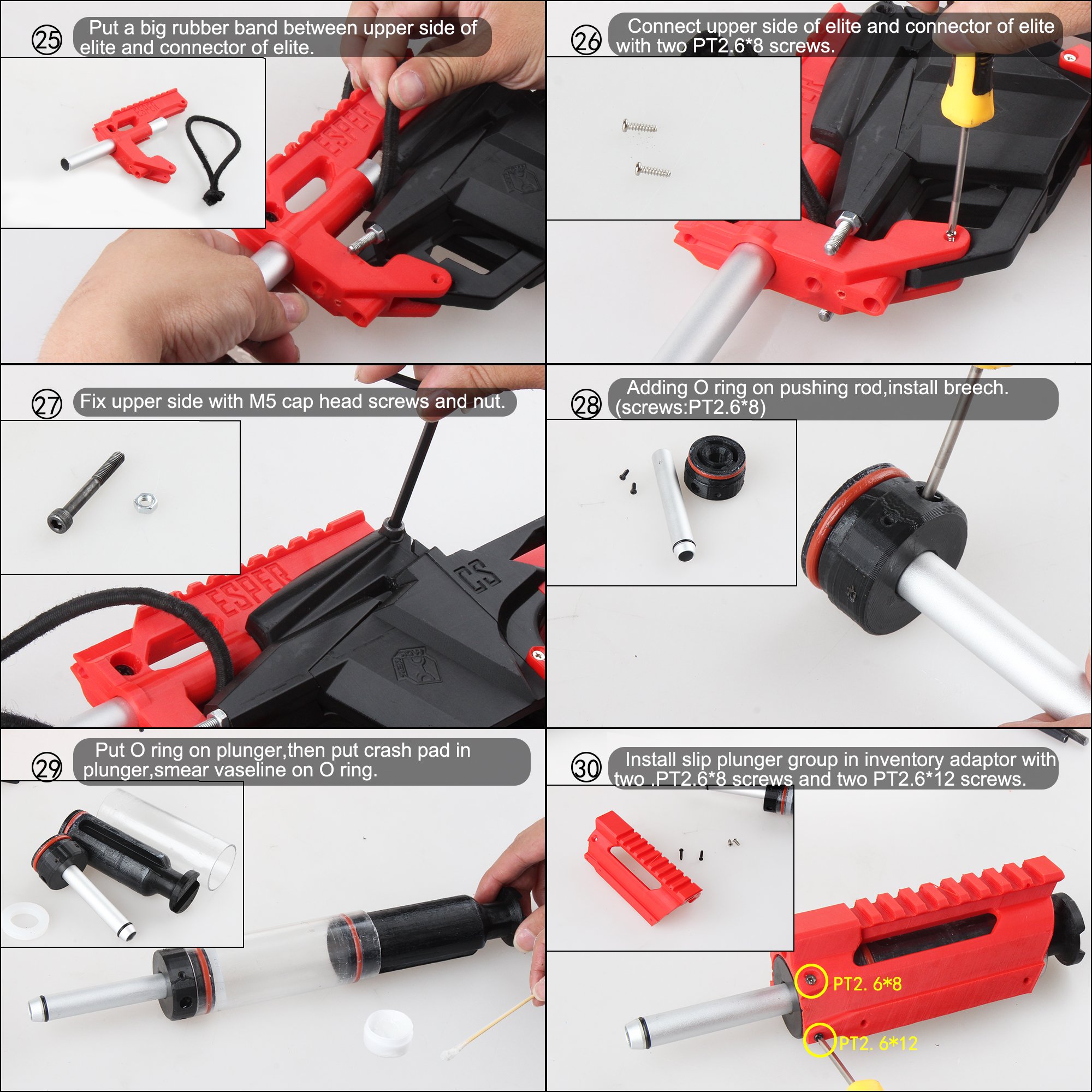 Worker F10555 Esper 3D printed Blaster Model A Assembly Instructions