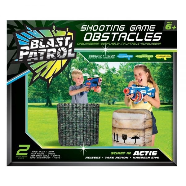 Blast Patrol Inflatable Cover - Green Barrier + Crate