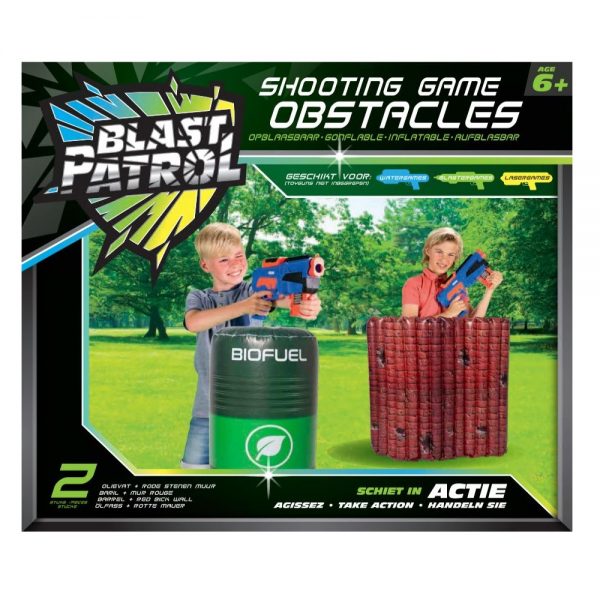 Blast Patrol Inflatable Cover - Red Wall + Barrel