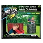 Blast Patrol Inflatable Obstacle - Red Wall + Green Barrier