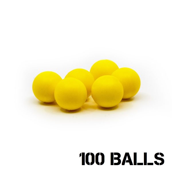 Valken Gotcha .50 cal Reusuable Soft Foam Balls - 100 balls