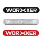 Worker Metal Logo Sticker