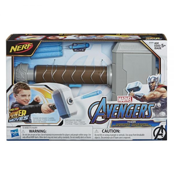NERF Power Moves Marvel Avengers Thor Hammer
