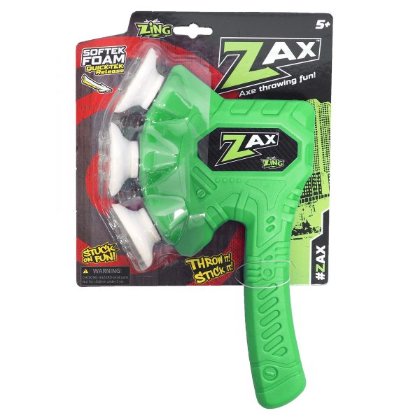 Zing Zax - Soft and Safe Foam Throwing Axe - Green