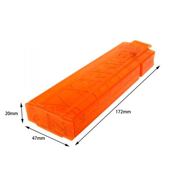 Worker Talon Short Dart Slanted Angled Magazine - 10 Dart Capacity - Orange