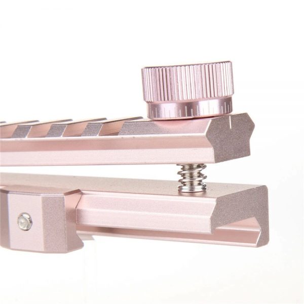 Worker Aluminium Picatinny Adjustable Rail Riser - Rose Gold