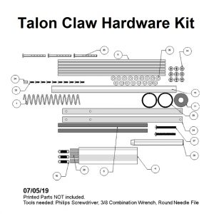 Captain Slug Talon Claw Homemade - Hardware Kit