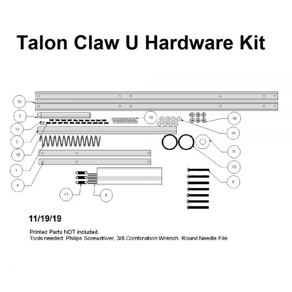 Captain Slug Talon Claw-U Homemade - Hardware Kit