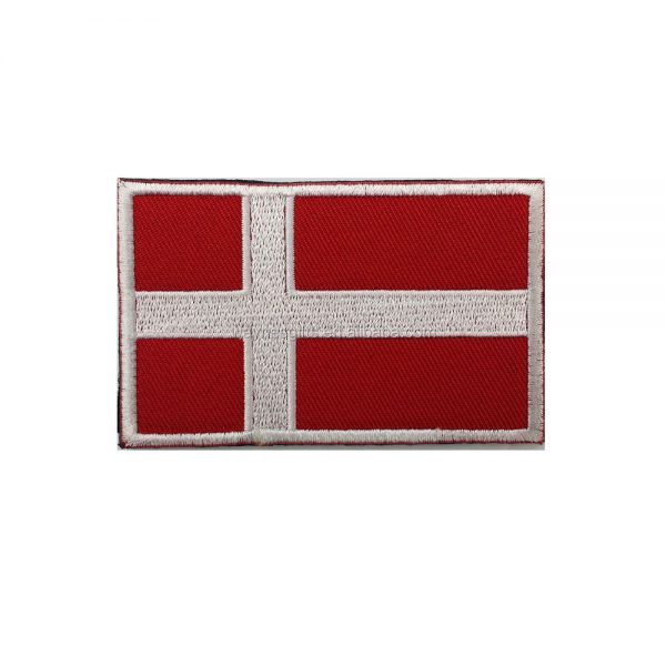 Country Flag Embroidered Patch - Denmark