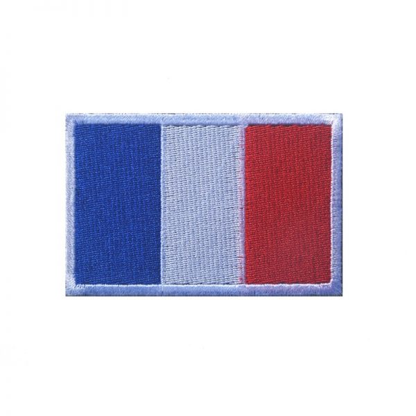 Country Flag Embroidered Patch - France
