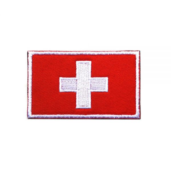 Country Flag Embroidered Patch - Switzerland