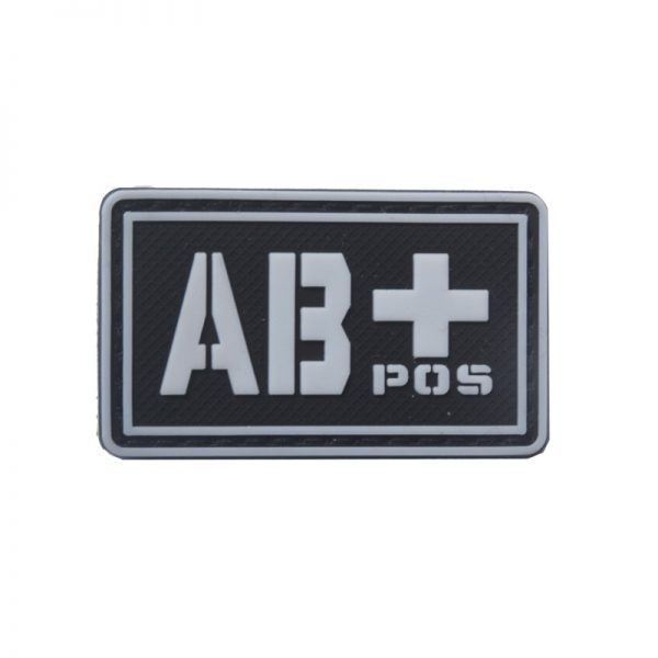 Blood Type Glow In The Dark PVC Patch - AB Positive