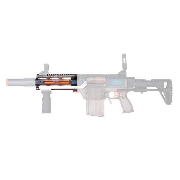 Worker PDW-Style Front Barrel for Ret and Prophecy - Transparent Black