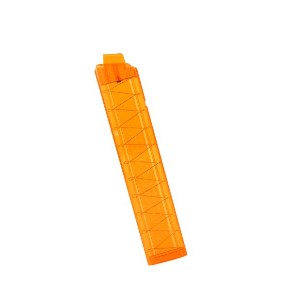 Worker MINI Angled Talon Magazine - 15 Dart Capacity - Transparent Orange