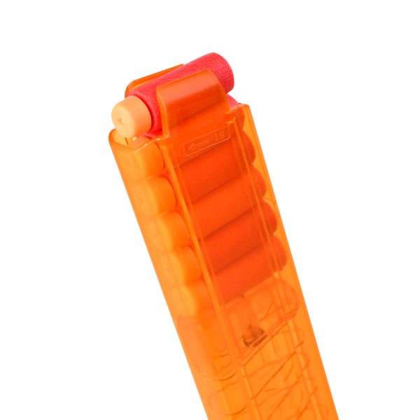 Worker MINI Angled Talon Magazine - 15 Dart Capacity - Transparent Orange