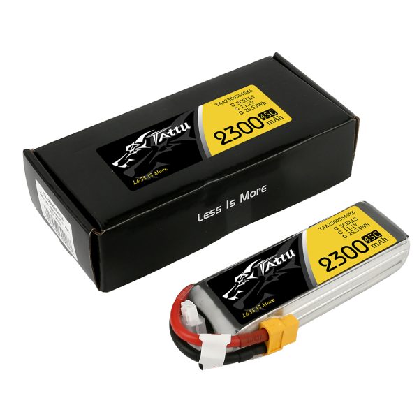 Tattu 3S 2300mAh 45C LiPo battery (XT60)
