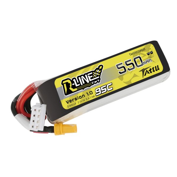 Tattu R-Line 3S 550mAh 95C LiPo battery (XT30)