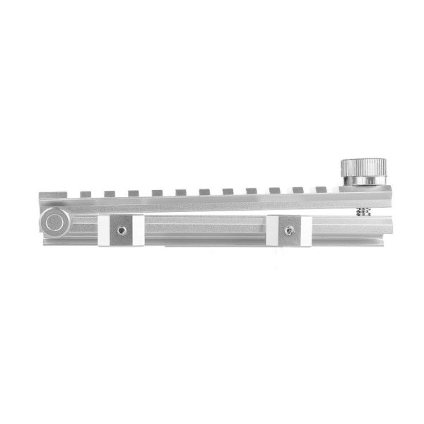 Worker Aluminium Picatinny Adjustable Rail Riser - Silver