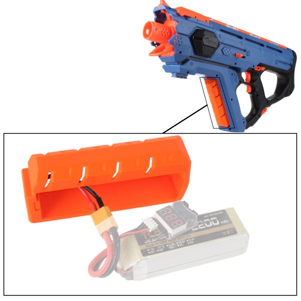 Worker Extended LiPo Battery Cover for Nerf Rival Perses