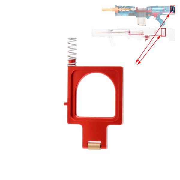 Worker Metal Catch with Roller for Nerf Longshot - Red