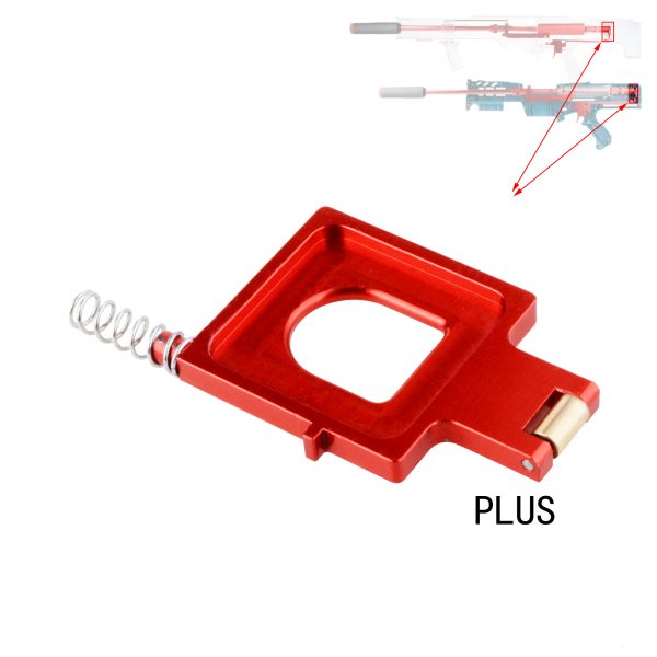 Worker Metal Catch with Roller for Nerf Longshot - V2 Plus Red