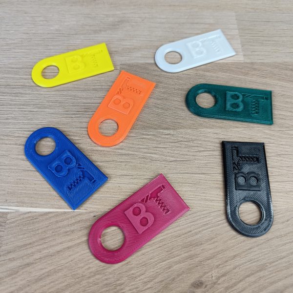 3D-Printed Filament Swatch Sample Keychain - PLA Material