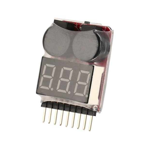 LiPo Voltage Safety Alarm for 1S-8S Battery - Display