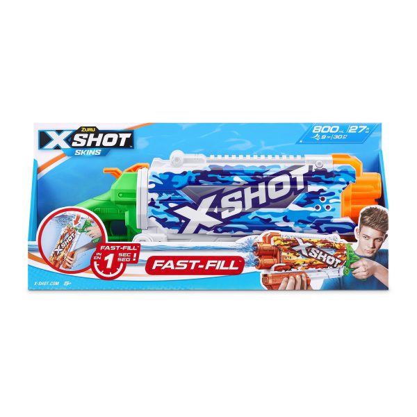 X-Shot Fast Fill Skins Pump Action - Water Camo