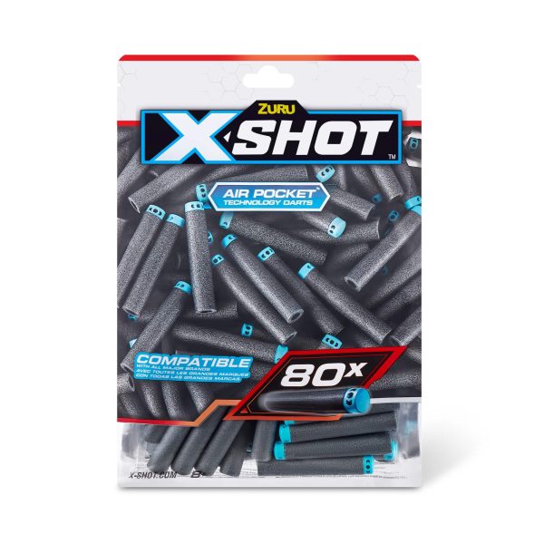 X-Shot Air Pocket Technology Dart Refill - 80 darts