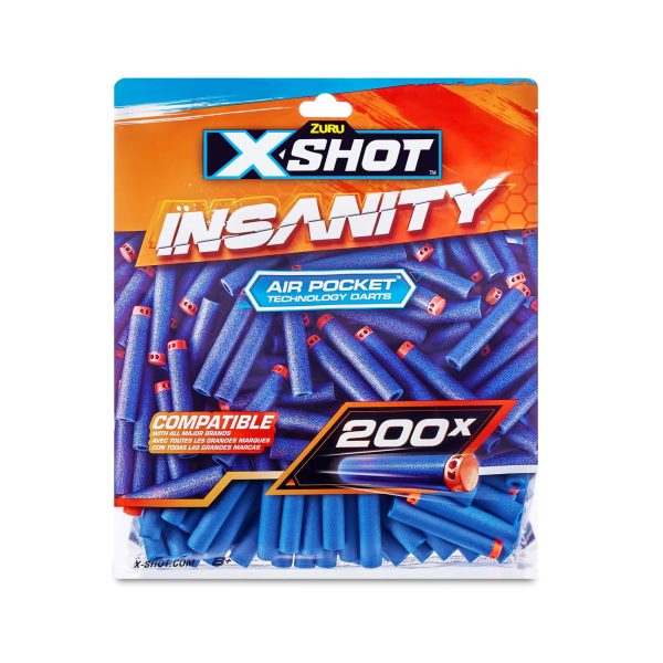 X-Shot Insanity Dart Refill - 200 darts