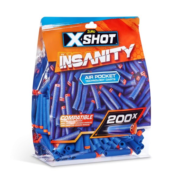 X-Shot Insanity Dart Refill - 200 darts