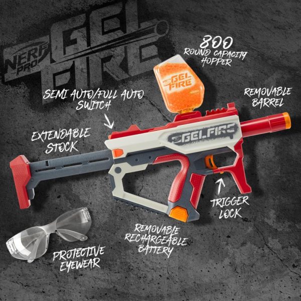 NERF Pro Gelfire Mythic - Motorized Gel Blaster
