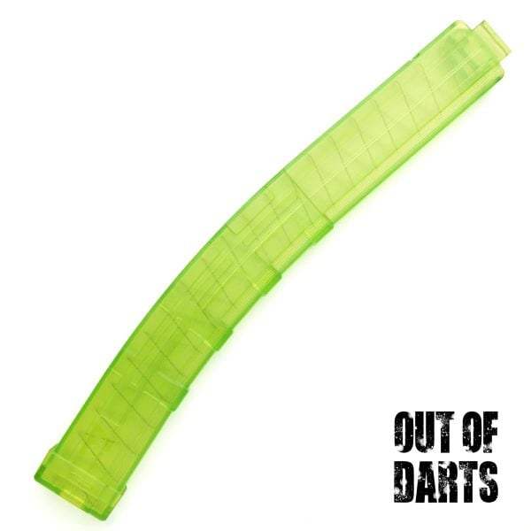 Out Of Darts Tachi Short Dart Magazine - 29 Dart Capacity - Transparent Green