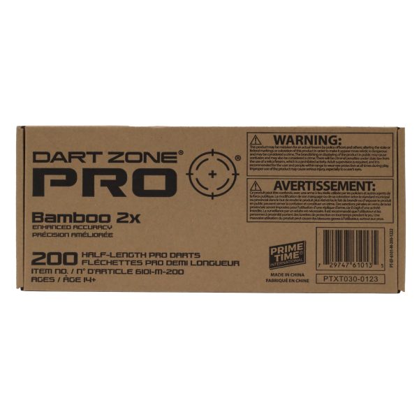 Dart Zone Bamboo 2X Short Dart Refill - 200 darts