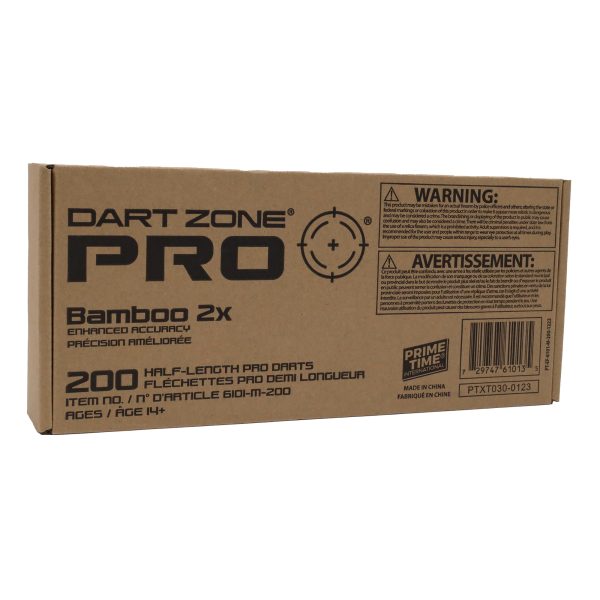 Dart Zone Bamboo 2X Short Dart Refill - 200 darts